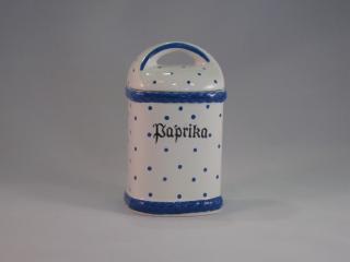 Gmundner Keramik-Dose/Gewrz eckig  Paprika